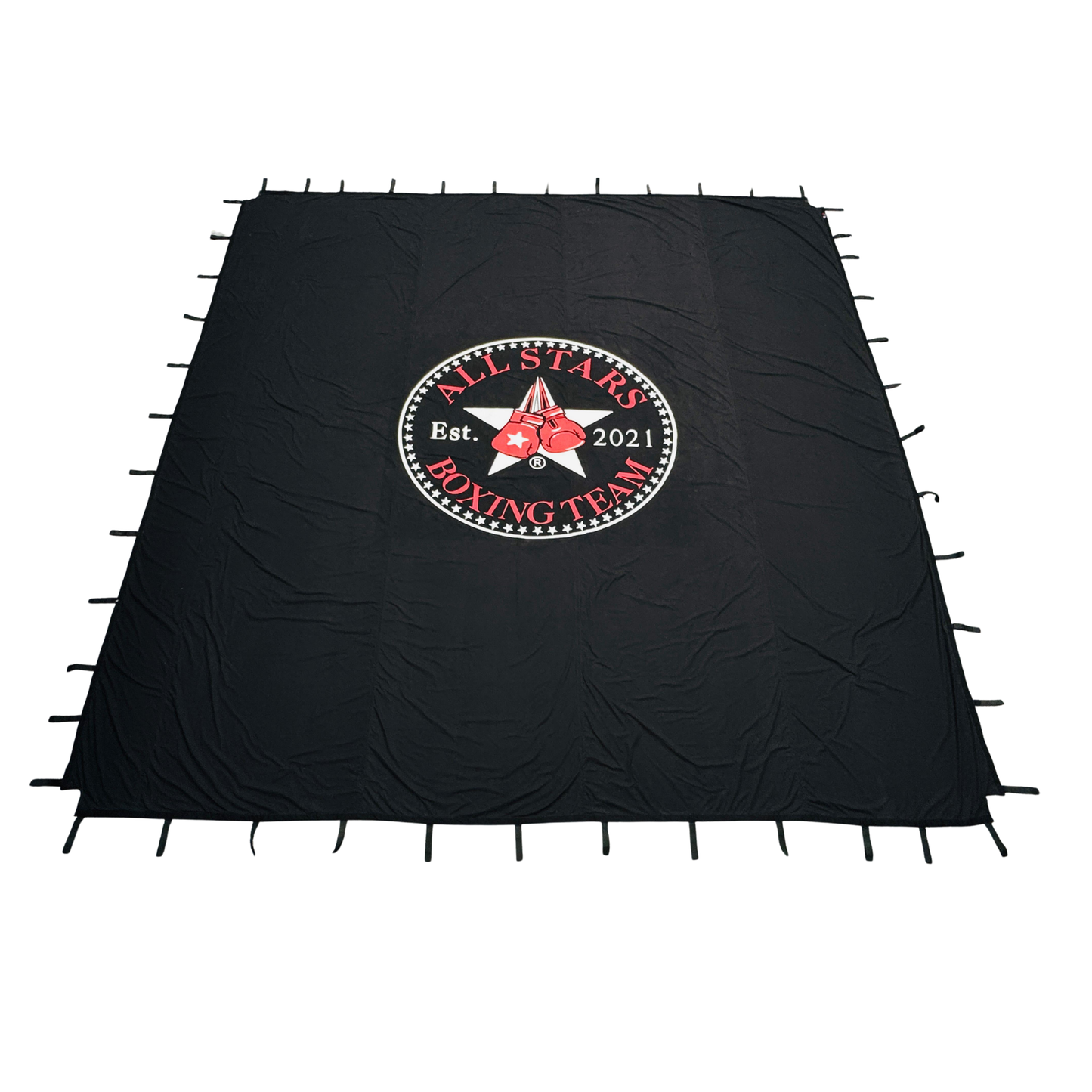 Champion Grade ring canvas with Velcro strap fastening system — close-up detail