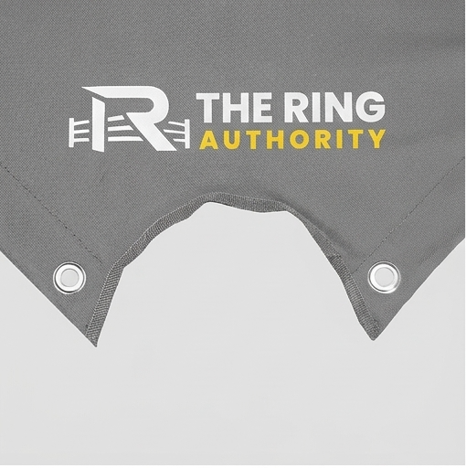 Gray fabric with 'The Ring Authority' logo