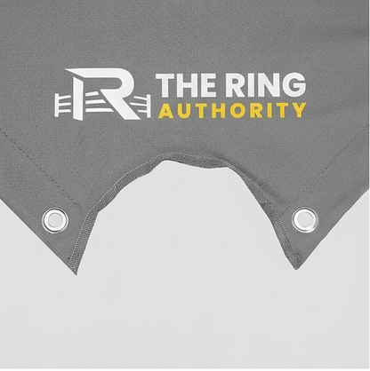 Gray fabric with 'The Ring Authority' logo